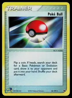 Pokemon Card - Poke Ball Ruby and Sapphire 86/109 Uncommon Reverse Holo - Image 1