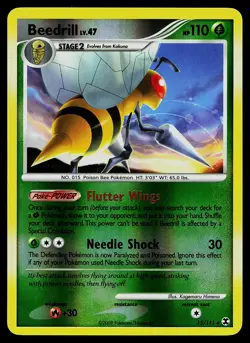 Pokemon Card - Beedrill Rising Rivals 15/111 Reverse Holo - Image 1