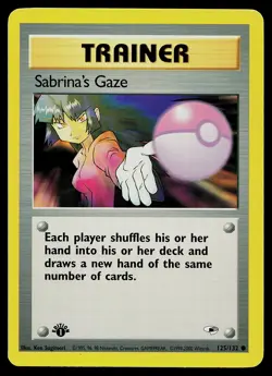 Pokemon Card - Sabrina's Gaze Gym Heroes 125/132 Common 1st Edition - Image 1