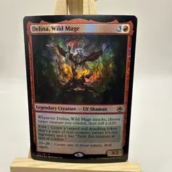 🎲 Delina, Wild Mage #138 | Foil | AFR | NM | MTG Legendary Red EDH Elf 🎲 - Image 1