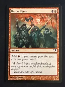 1x Battle Hymn (128) Avacyn Restored LP MTG Magic the Gathering x1 MKE - Image 1