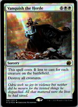 Vanquish the Horde R Innistrad: Midnight Hunt 41 NM Foil - Image 1