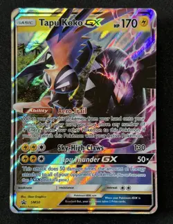 2017 TCG Pokemon #SM50 Tapu Koko GX Holo SM Black Star Promos - Image 2