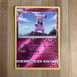 Pokemon TCG Granbull Sun & Moon Base Set 91/149 Reverse Holo Uncommon - Image 1