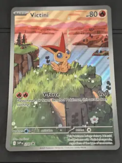 JUMBO Victini 208 Victini Box Promo Holo Full Art NM Pokemon Card 2025 - Image 1