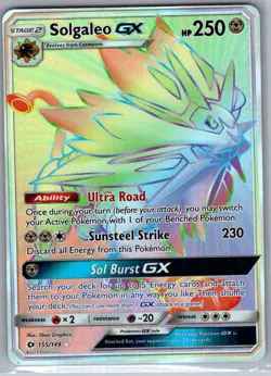 Solgaleo GX (Secret) 155/149 SM Base Set - Pokemon Card - NM - Image 1