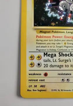 MP - Pokemon Holo Lt. Surge's Magneton 8/132 - Gym Heroes Unlimited - Image 4