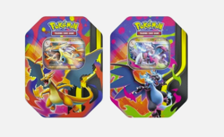 Pokemon TCG Mega Charizard Ex Tins Assorted Set Of 2 Release 2/20 - Image 1