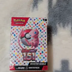 Pokemon Scarlet & Violet 151 Booster Bundle Box English Mew 2023 6 Packs - Image 1