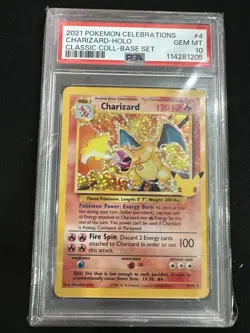 2021 POKEMON CELEBRATIONS CLASSIC COLL #4 CHARIZARD-HOLO PSA 10 - Image 1