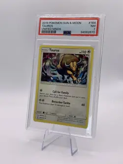 Pokemon Tauros - 164/236 - Uncommon NM PSA 7 Unified Minds - Image 1