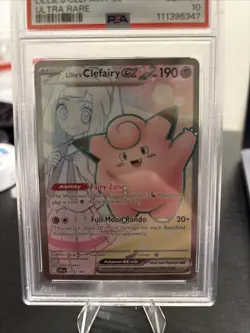 2025 POKEMON JTG EN-JOURNEY TOGETHER ULTRA RARE #173 LILLIE'S CLEFAIRY EX PSA 10 - Image 2