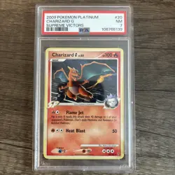 2009 POKEMON PLATINUM SUPREME VICTORS #20 CHARIZARD G PSA 7 - Image 1