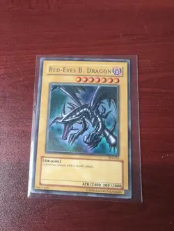 Yu-Gi-Oh! TCG Red-Eyes Black Dragon Holo Rare Card SDJ-001 - Image 1