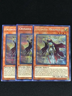 YUGIOH CRUSADIA MAXIMUS MP19-EN081 1ST SECRET X3 - Image 1