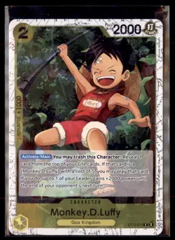 One Piece The Best Vol. 2 (PRB-02) Monkey.D.Luffy ST13-014 Pirate Foil 2 Lot - Image 1