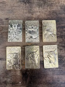 1999 Burger King Pokemon Gold Card Lot Of 6 - Image 1