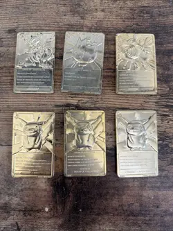 1999 Burger King Pokemon Gold Card Lot Of 6 - Image 2