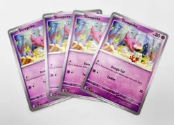 Slowpoke 057/142 4x x4 Pokemon Cards 2024 Stellar Crown Playset - Image 1