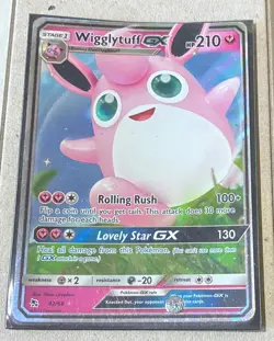 Wigglytuff GX 42/68 Pokemon Hidden Fates Sun & Moon Ultra Rare Card NM W/ Sleeve - Image 1