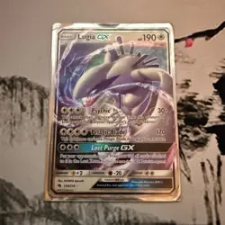 Pokemon TCG Lugia GX Ultra Rare 159/214 Sm-Lost Thunder Holo English Card - Image 1