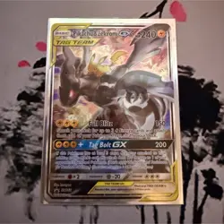 Pokemon Pikachu & Zekrom GX TAG TEAM Promo SM168 Holo Card Sm Set - Image 1