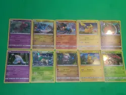 Pokemon 10 Card Swirl's Holo Promo Lot X10 Near Mint Pikachu, Latios, Dragonite - Image 2