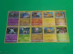 Pokemon 10 Card Swirl's Holo Promo Lot X10 Near Mint Pikachu, Latios, Dragonite - Image 4