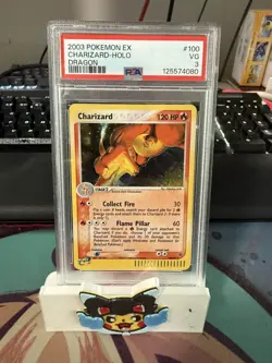 PSA 3 Charizard Holo #100 2003 Pokmeon Ex Dragon Card Secret Rare 3302 - Image 1