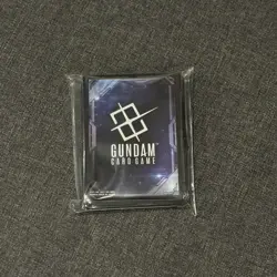 Gundam Card Game Official Card Sleeves (70) EX Space Black Bandai Card Fest - Image 1