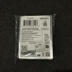 Gundam Card Game Official Card Sleeves (70) EX Space Black Bandai Card Fest - Image 2