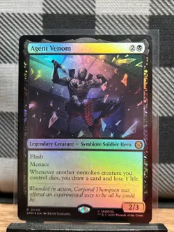 MTG TCG: Agent Venom 49, Marvel's Spider-Man _ FOIL - Image 1