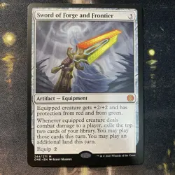 Magic The Gathering: Sword of Forge and Frontier Artifact Equipment Phyrexia - Image 1