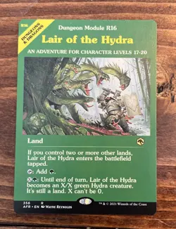 D&D Module Art LAIR OF THE HYDRA mtg Forgotten Realms 1 Rare Showcase - Image 1