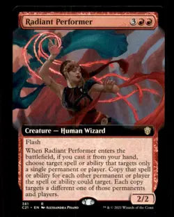 Radiant Performer LP Light Play Commander 2021 MTG [9026] - Image 1