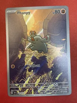 Pokemon TCG Phanpy Card Surging Sparks 205/191 Near Mint Condition - Image 1