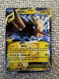 Pokemon TCG Zapdos-EX Black & White 48/135 Holo Holo Rare ex - Image 1