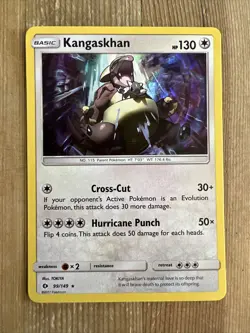 Pokemon TCG Kangaskhan Sun & Moon Base Set 99/149 Holo Holo Rare NM - Image 1