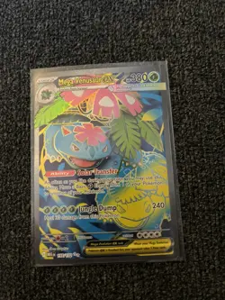 Pokemon TCG Mega Venusaur EX Holo Ultra Rare Card 155/132 Me01: Mega Evolution - Image 1