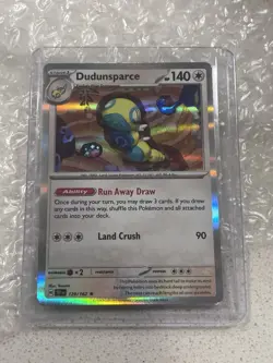 NM Pokemon Temporal Forces Dudunsparce Holo Rare 129/162 - Image 1