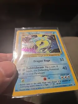 Pokemon Gyarados Holo Rare TCG Card Base Set 6/102 - Image 2