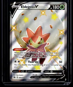 2024 TCG Pokemon #084 Eldegoss V SWSH084 Holo BSP Shining Fates Tins - Image 1