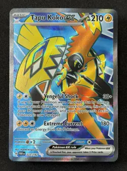 2023 TCG Pokemon #222 Tapu Koko 222/182 Holo Full Art Paradox Rift - Image 2