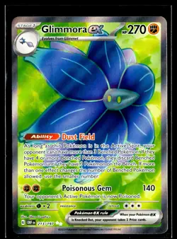 2023 TCG Pokemon #213 Glimmora ex 213/197 Holo Full Art Obsidian Flames - Image 1