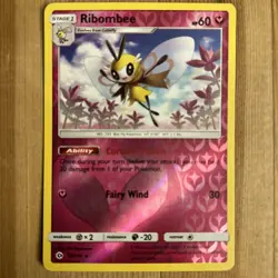 Ribombee - Reverse Holo Rare - 93/149 - Pokemon TCG: Sun & Moon VLP - Image 1