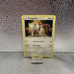 Pokemon TCG Zangoose Sun & Moon - Cosmic Eclipse 173/236 Regular Uncommon - Image 1