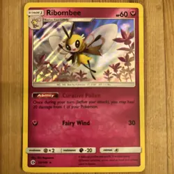 Ribombee - 93/149 - Holo Rare NM/LP, English Pokemon Sun & Moon Base Set - Image 1