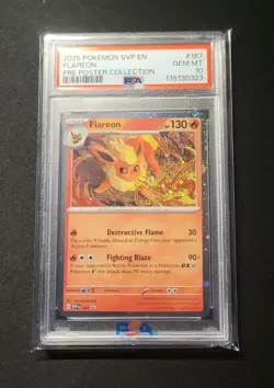 💎 PSA 10 2025 POKEMON SVP English SV BLACK STAR PROMO #167 FLAREON cosmos - Image 3