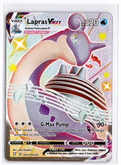 2021 TCG Pokemon #SV111 Lapras VMAX SV111/SV122 Holo Full Art Shining Fates - Image 1