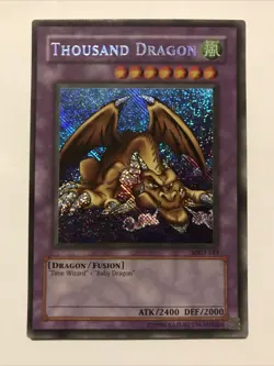 YugiOh MRD-143 Thousand Dragon Secret Rare!!! Unlimited Edition NM/M 1996 - Image 1